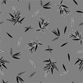 Seamless pattern. Bamboo leaves background. Floral Vector illustration ,Design for fashion,fabric,web,wallpaper,wrapping and all Royalty Free Stock Photo