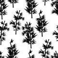 Seamless pattern Bamboo tree tropical china japan. Vector illustration Royalty Free Stock Photo