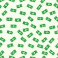 Seamless pattern banknote cash money dollar vector seamless background green money symbol wealth and success picture money dollar Royalty Free Stock Photo