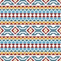 Seamless pattern based on American Indians. Geometric ornament. Background in ethnic style. The texture of fabric, paper, wrapping