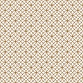 Seamless pattern based on Japanese ornament Kumiko.Golden color