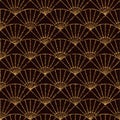 Seamless pattern based on japanese sashiko motifs. Royalty Free Stock Photo