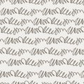 Seamless pattern based on scribble writing imitation on light-gray background