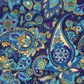 Paisley. Seamless pattern based on traditional oriental patterns