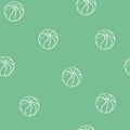 The seamless pattern on the basketball theme. Royalty Free Stock Photo
