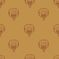 The seamless pattern on the basketball theme. Royalty Free Stock Photo