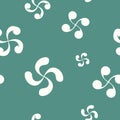 Seamless pattern with Basque cross Lauburu