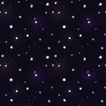 Seamless pattern with beautiful gems on dark background like starry sky Royalty Free Stock Photo