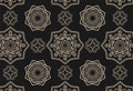 Seamless pattern with beautiful mandalas