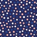 Seamless pattern of beautifully shapes. Best for polka dot fabric, wallpaper, gift wraps