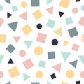 Seamless pattern of beautifully shapes. Best for polka dot fabric, wallpaper, gift wraps