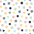 Seamless pattern of beautifully shapes. Best for polka dot fabric, wallpaper, gift wraps