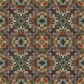 Seamless pattern of beige flowers,  For eg fabric, wallpaper, wall decorations Royalty Free Stock Photo
