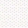 Seamless pattern with beige small triangles on white background for surface design and other design projects