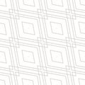 Vector seamless pattern with beige and white geometric lines and rhombus shapes Royalty Free Stock Photo