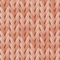 Seamless pattern with beige wool knit for website background, wallpaper, card, webpage backdrop, winter design. Knitted texture of