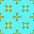 Seamless pattern bell 2 EPS8