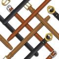 Seamless pattern of belts