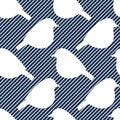 Seamless pattern with bird silhouettes.