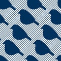 Seamless pattern with bird silhouettes.