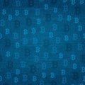 Seamless pattern - bitcoin on the background of program code Royalty Free Stock Photo