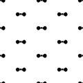 Seamless pattern with black bow tie on the white background Royalty Free Stock Photo