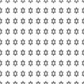 Seamless pattern of black characters