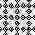Seamless pattern with black E lettertexture 5 7761, modern stylish image. Royalty Free Stock Photo