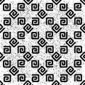 Seamless pattern with black E lettertexture 9 7765, modern stylish image. Royalty Free Stock Photo