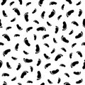 Seamless pattern with black footprint.