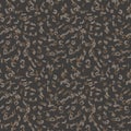 Seamless pattern black gray brown leopard panther fur design, abstract simple lines scandinavian background grunge texture. trend