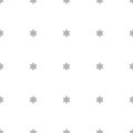 Seamless pattern with black line star or asterisk on white background