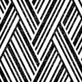 1319 Seamless pattern with black lines, modern stylish image. Royalty Free Stock Photo