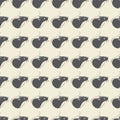 Seamless pattern with black mice(texture1), modern stylish image. Royalty Free Stock Photo