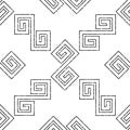 Seamless pattern with black outline geometric forms texture 12 7991, modern stylish image.