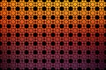 Vector Abstract Red and Orange Gradient Geometric Floral Texture in Black Background Royalty Free Stock Photo