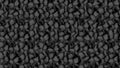 Seamless pattern of black shapes similar to cobblestones. Dark mosaic for banner design
