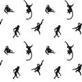 Seamless monkeys pattern