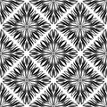 Seamless pattern with black tracery on a white background