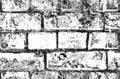 Seamless pattern with black and white brick wall Royalty Free Stock Photo