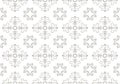 Vector floral black and white ornament on white background for ceramic tiles Royalty Free Stock Photo