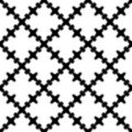 Seamless pattern, black & white gothic texture Royalty Free Stock Photo