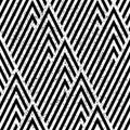 2995 Seamless pattern with black and white segments, modern stylish image. Royalty Free Stock Photo