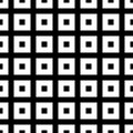 1653 Seamless pattern with black and white squares, modern stylish image.