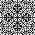 Seamless pattern black and white vector pattern Royalty Free Stock Photo