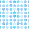 Seamless pattern with blue dots.