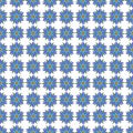 Seamless pattern with a blue gentle Flower