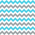 Seamless pattern with blue and grey  zigzag. Vector illustration.Vector. Royalty Free Stock Photo