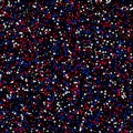 Seamless pattern with blue, red, white stars