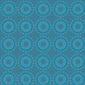 Seamless pattern of blue rings